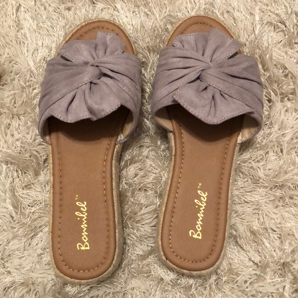 Grey platform Espadrilles